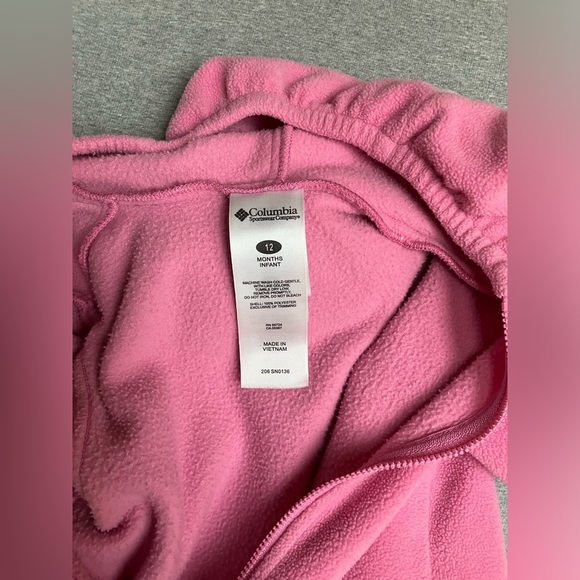 Columbia bunting suit / Fleece full body suit - Size 12 months w/ cute hood - Picture 9 of 10